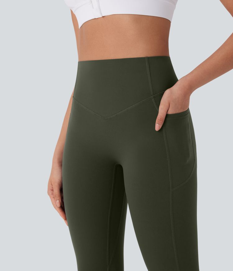 Halara UltraSculpt™ High Waisted Tummy Control Butt Lifting Ruched Pocket Shaping Yoga Leggings