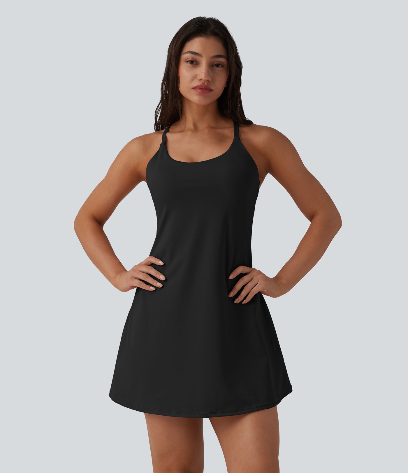 SoftlyZero™ Plush Push-Up Adjustable Straps Crisscross Backless Built-in Bra Dance Active Dress-Easy Peezy Edition SoftlyZero™ Plush Push-Up Adjustable Straps Crisscross Backless Built-in Bra Dance Active Dress-Easy Peezy Edition