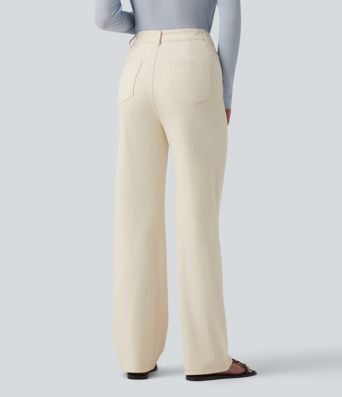 Halara Flex™ High Waisted Casual Straight Leg Jeans with Pockets