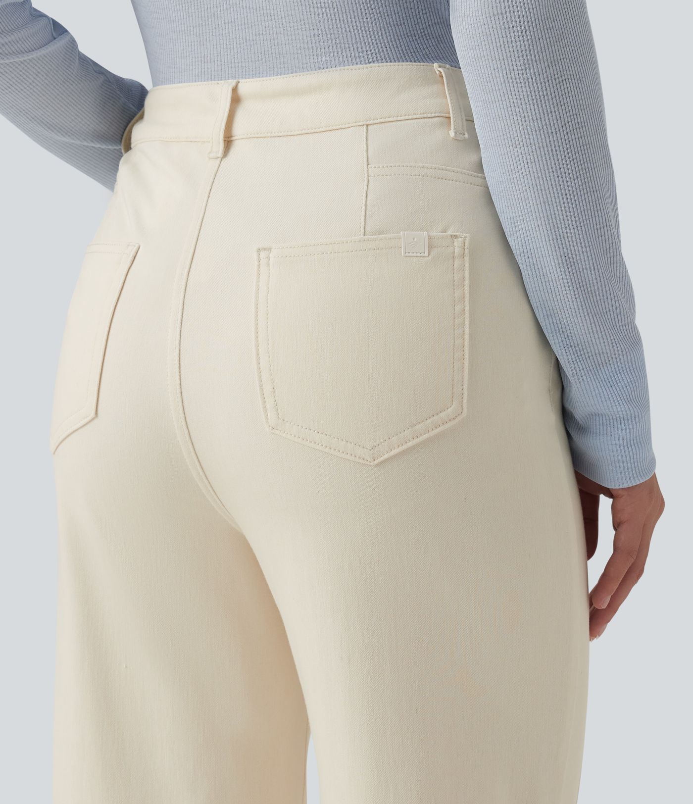 Halara Flex™ High Waisted Casual Straight Leg Jeans with Pockets