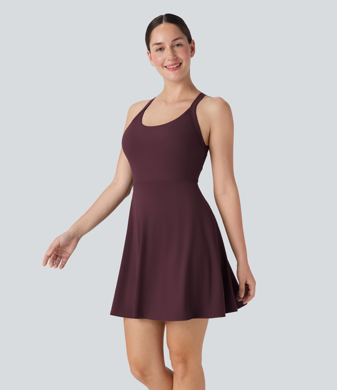 Flare Low Support Dance Active Dress-Longer Length-Easy Peezy Edition DD-F Cups