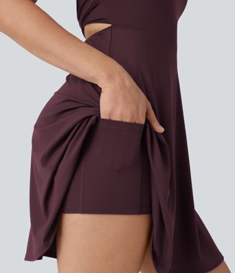 Flare Low Support Dance Active Dress-Longer Length-Easy Peezy Edition DD-F Cups
