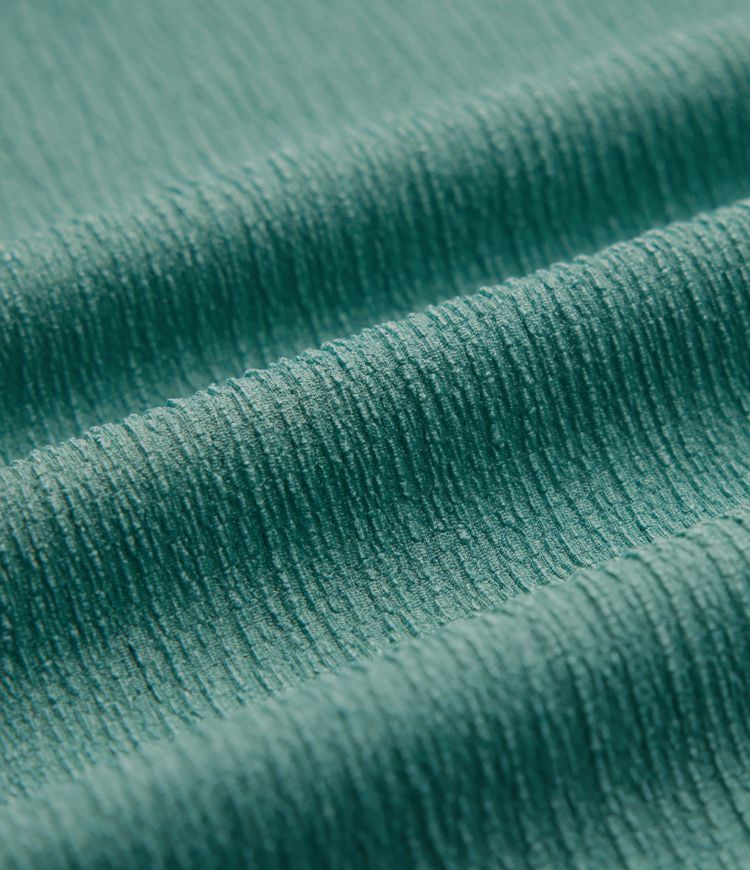 Collar Long Sleeve Ruffle Hem Crinkle Relaxed Casual Peplum Shirt with Pockets