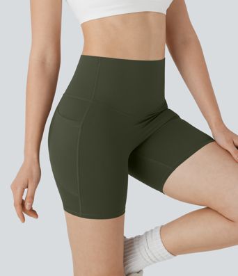 Halara UltraSculpt™ High Waisted Butt Lifting Tummy Control Pocket Shaping Training Biker Shorts 5''