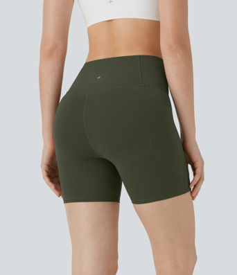 Halara UltraSculpt™ High Waisted Butt Lifting Tummy Control Pocket Shaping Training Biker Shorts 5''