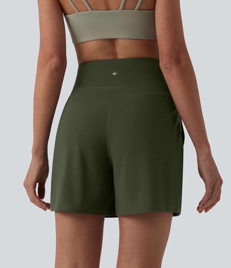 Halara UltraSculpt™ Short yoga gainant taille haute 12,5 cm avec poches