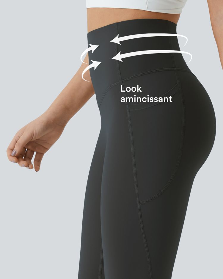 Legging d'entraînement gainant galbant taille haute avec poches Halara UltraSculpt™