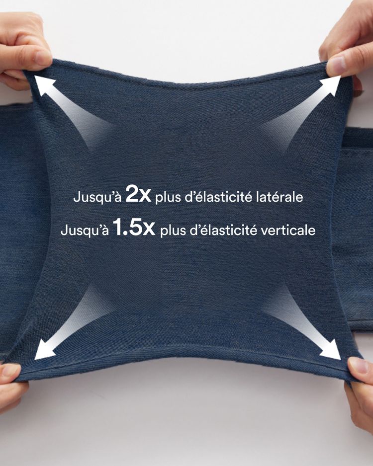 Halara Flex™ - Jean Ultra Evasé Tricot Extensible Lavé Poches Croisées Taille Haute