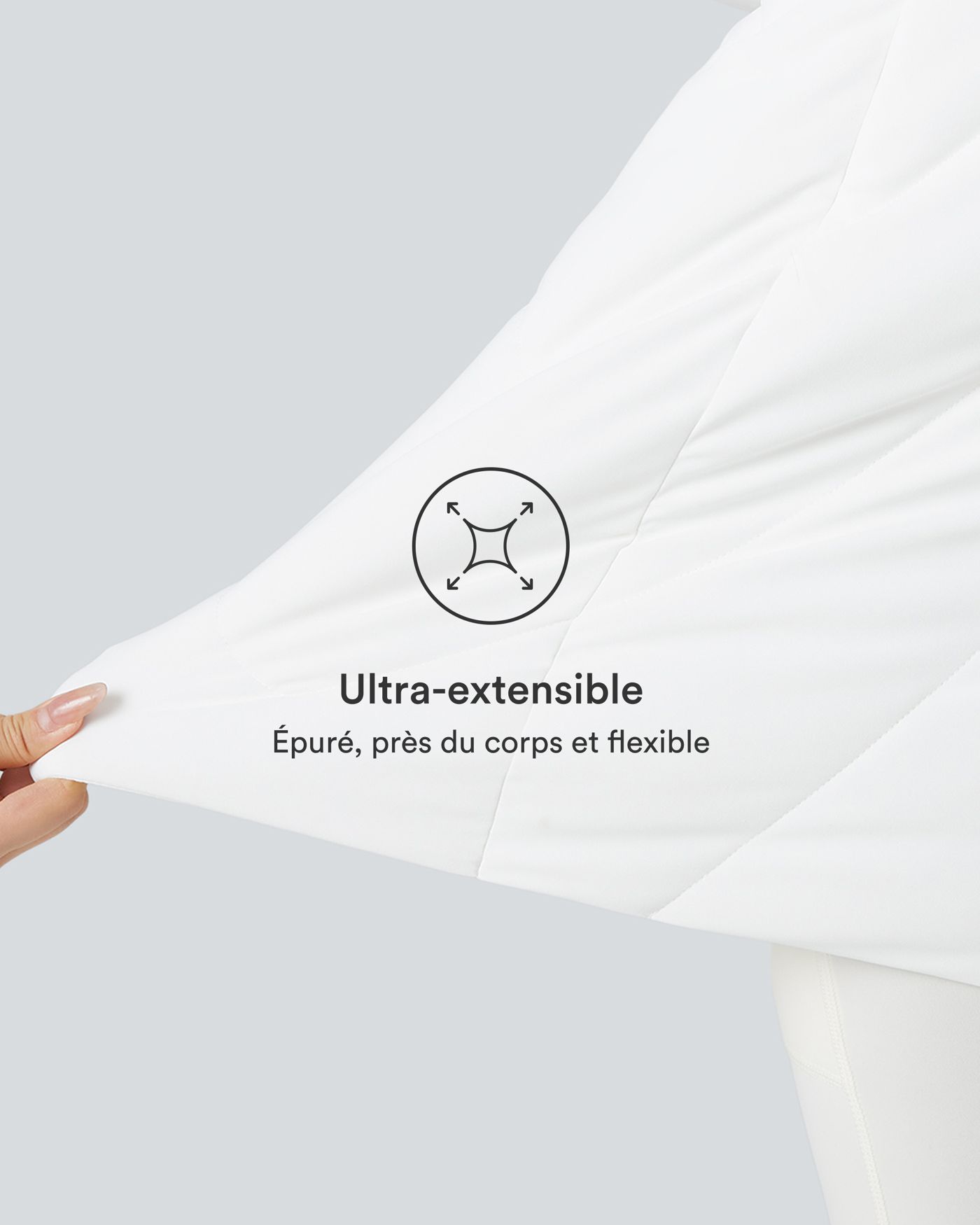 Doudoune PuffFlex col montant double zip avec passants pouces avec poches