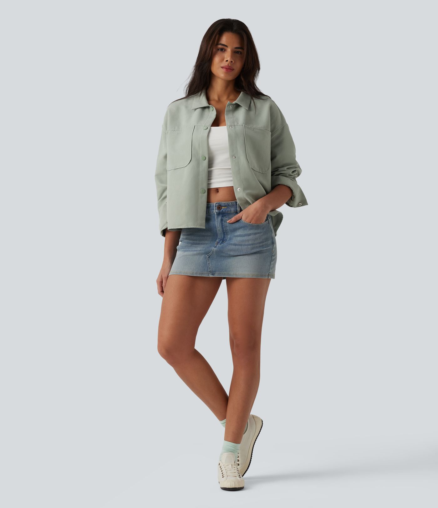 Long Sleeve Casual Jacket with Pockets