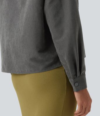 Long Sleeve Casual Jacket with Pockets