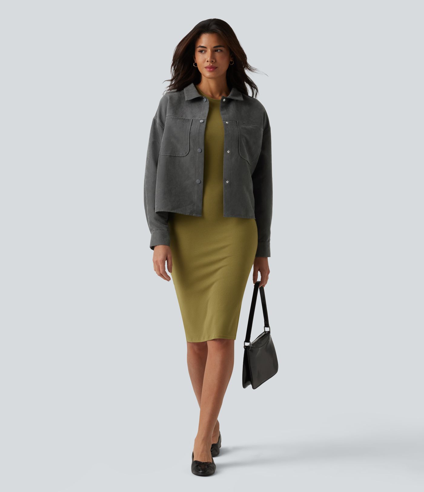 Long Sleeve Casual Jacket with Pockets