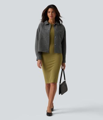 Long Sleeve Casual Jacket with Pockets