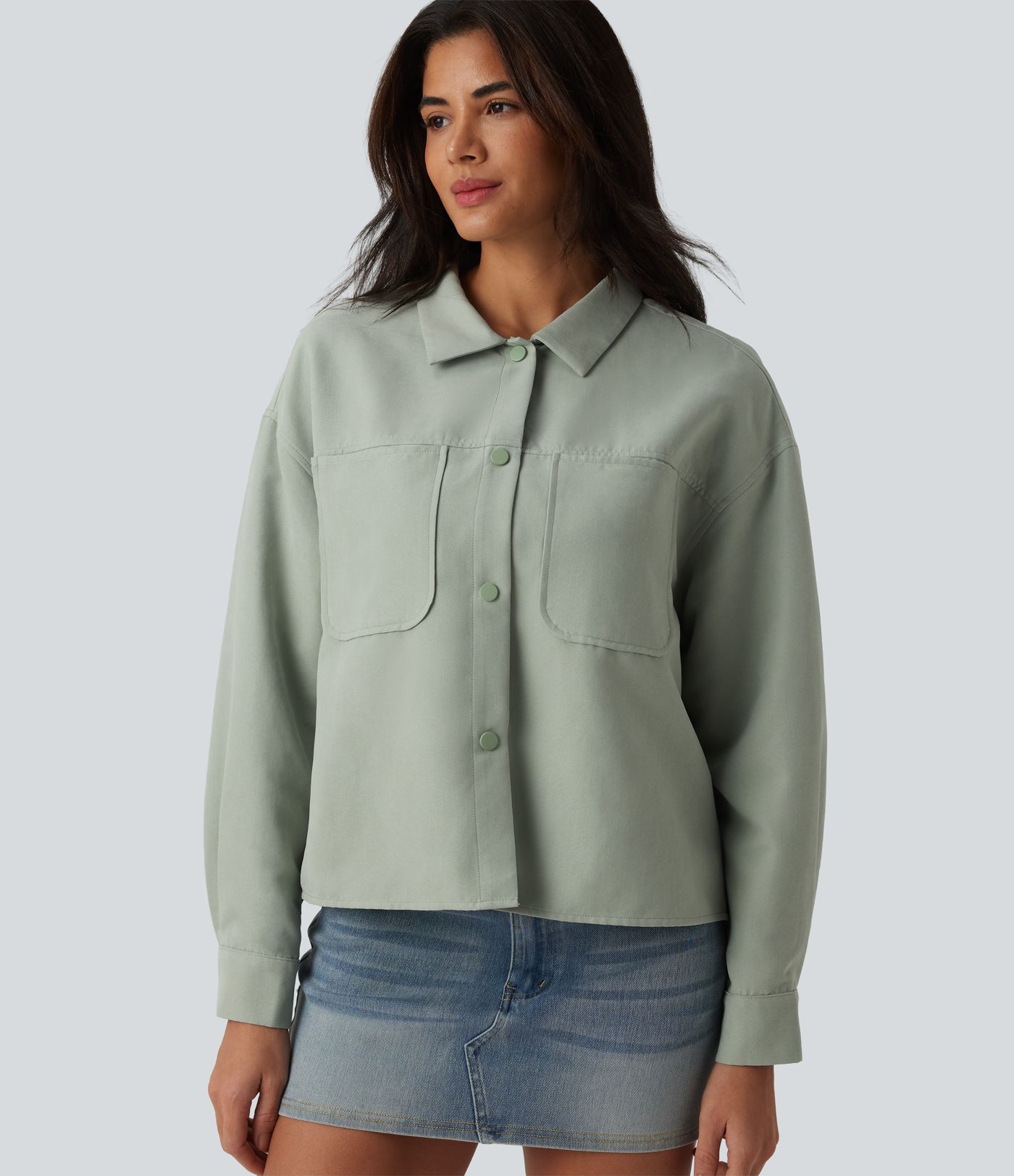 Long Sleeve Casual Jacket with Pockets