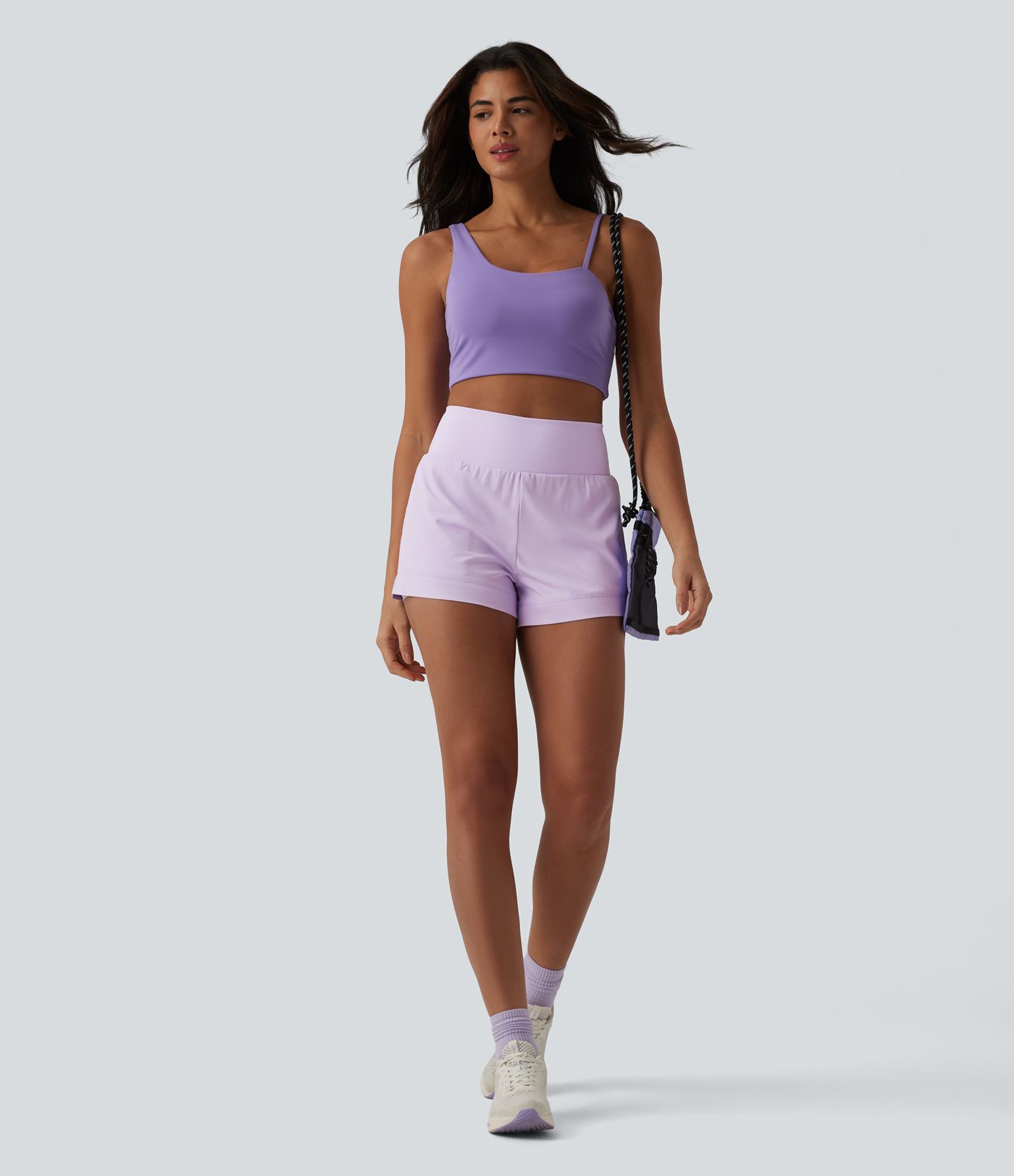 Breezeful™ Workout-Shorts mit hohem Bund und Taschen, schnell trocknend