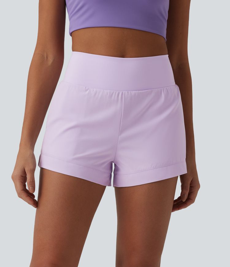 Breezeful™ Workout-Shorts mit hohem Bund und Taschen, schnell trocknend