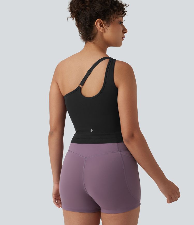 Débardeur yoga asymétrique OneForm Seamless Flow avec brassière intégrée Débardeur yoga asymétrique OneForm Seamless Flow avec brassière intégrée