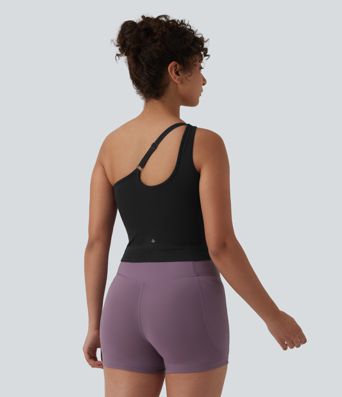 Débardeur yoga asymétrique OneForm Seamless Flow avec brassière intégrée Débardeur yoga asymétrique OneForm Seamless Flow avec brassière intégrée