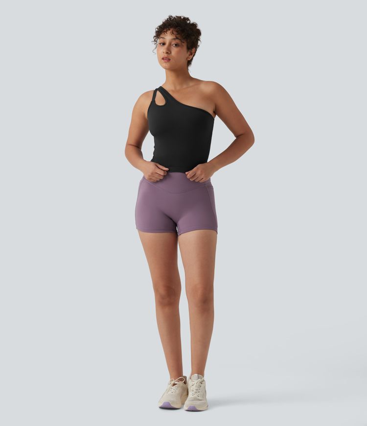 Débardeur yoga asymétrique OneForm Seamless Flow avec brassière intégrée Débardeur yoga asymétrique OneForm Seamless Flow avec brassière intégrée