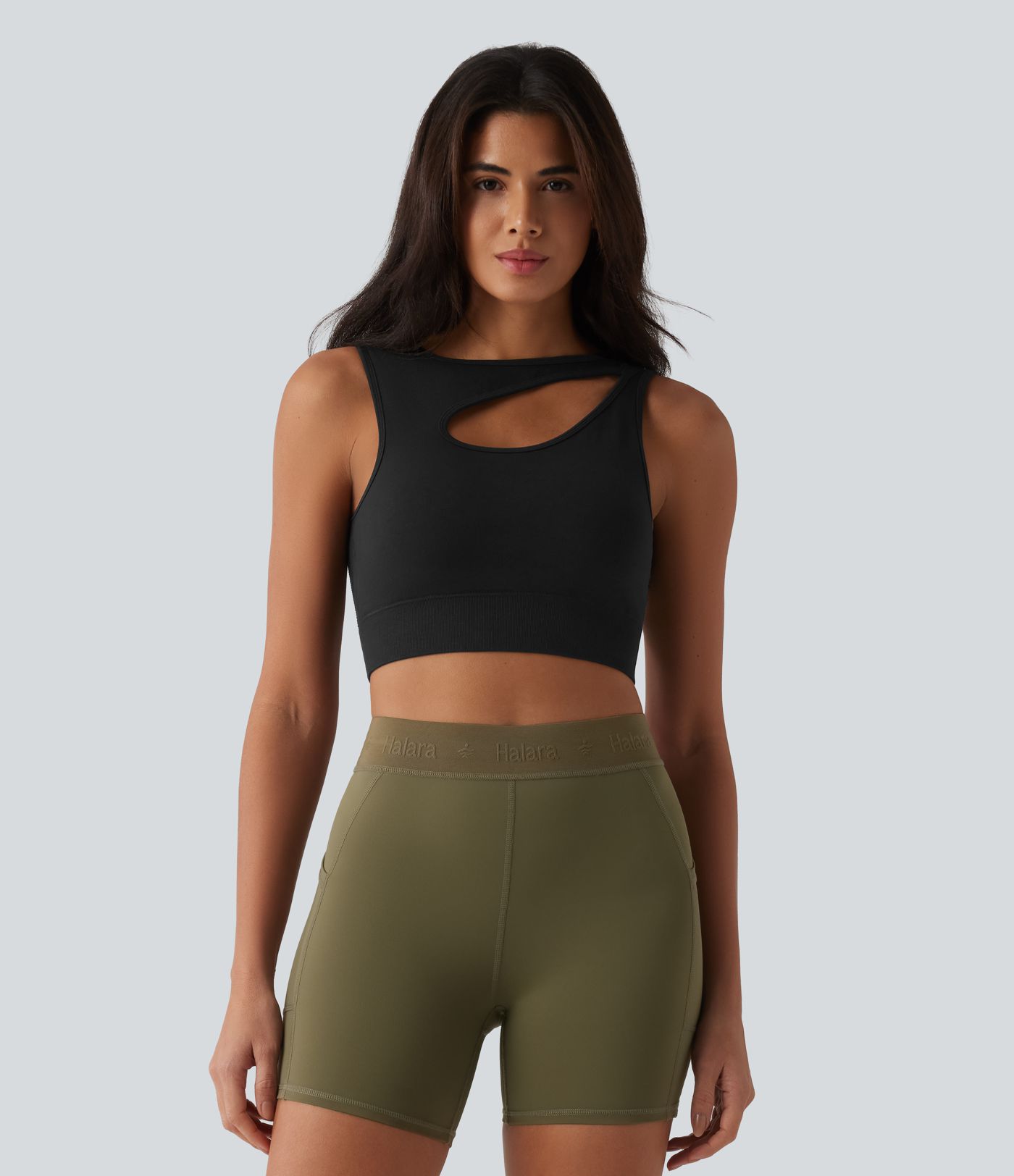 OneForm Seamless Flow Cut-Out Built-in Bra Yoga Tank Top