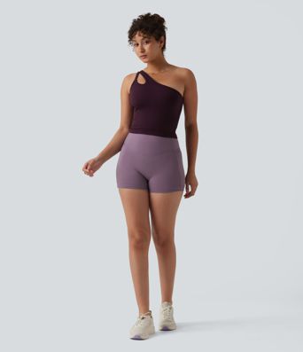 Débardeur yoga asymétrique OneForm Seamless Flow avec brassière intégrée Débardeur yoga asymétrique OneForm Seamless Flow avec brassière intégrée