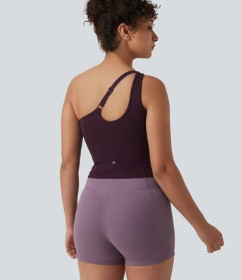 Débardeur yoga asymétrique OneForm Seamless Flow avec brassière intégrée Débardeur yoga asymétrique OneForm Seamless Flow avec brassière intégrée