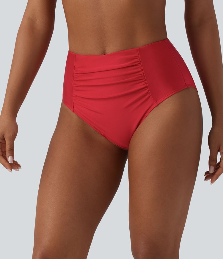 Bikinihose mit hohem Bund und Bauchkontrolle