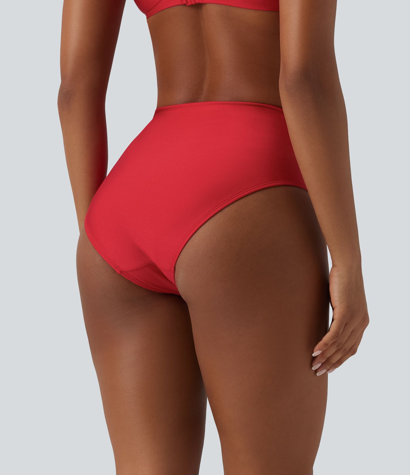 Bikinihose mit hohem Bund und Bauchkontrolle