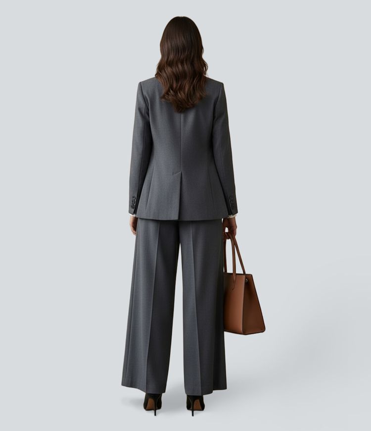 Arbeitshose mit mittlerer Bundhöhe, Falten und Taschen