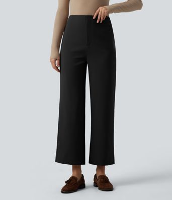 Bürohose mit hohem Bund und geradem Bein - wasserabweisend Bürohose mit hohem Bund und geradem Bein - wasserabweisend