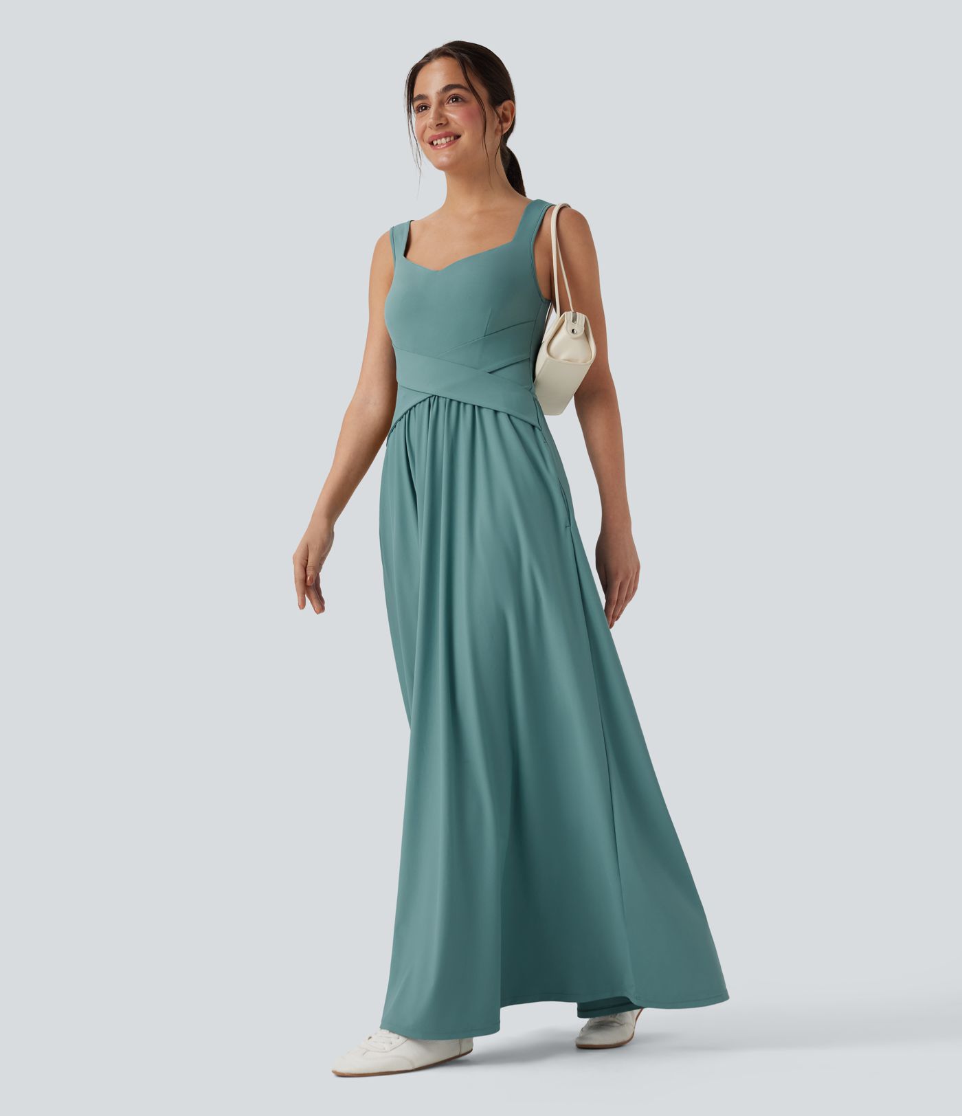 Flowy Maxi Casual Dress with Pockets