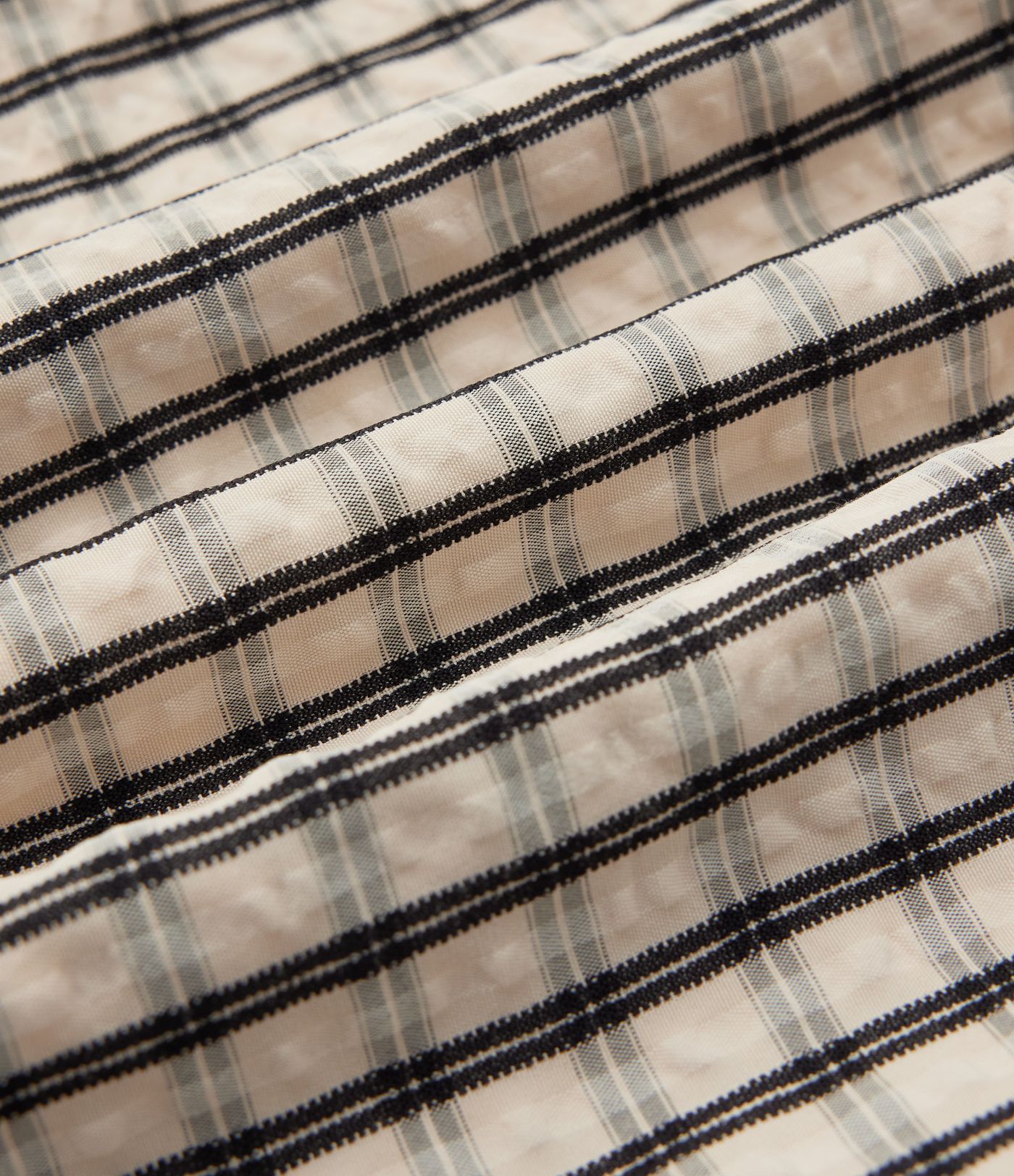 Mid Rise Drawstring Wide Leg Plaid Casual Trousers with Pockets