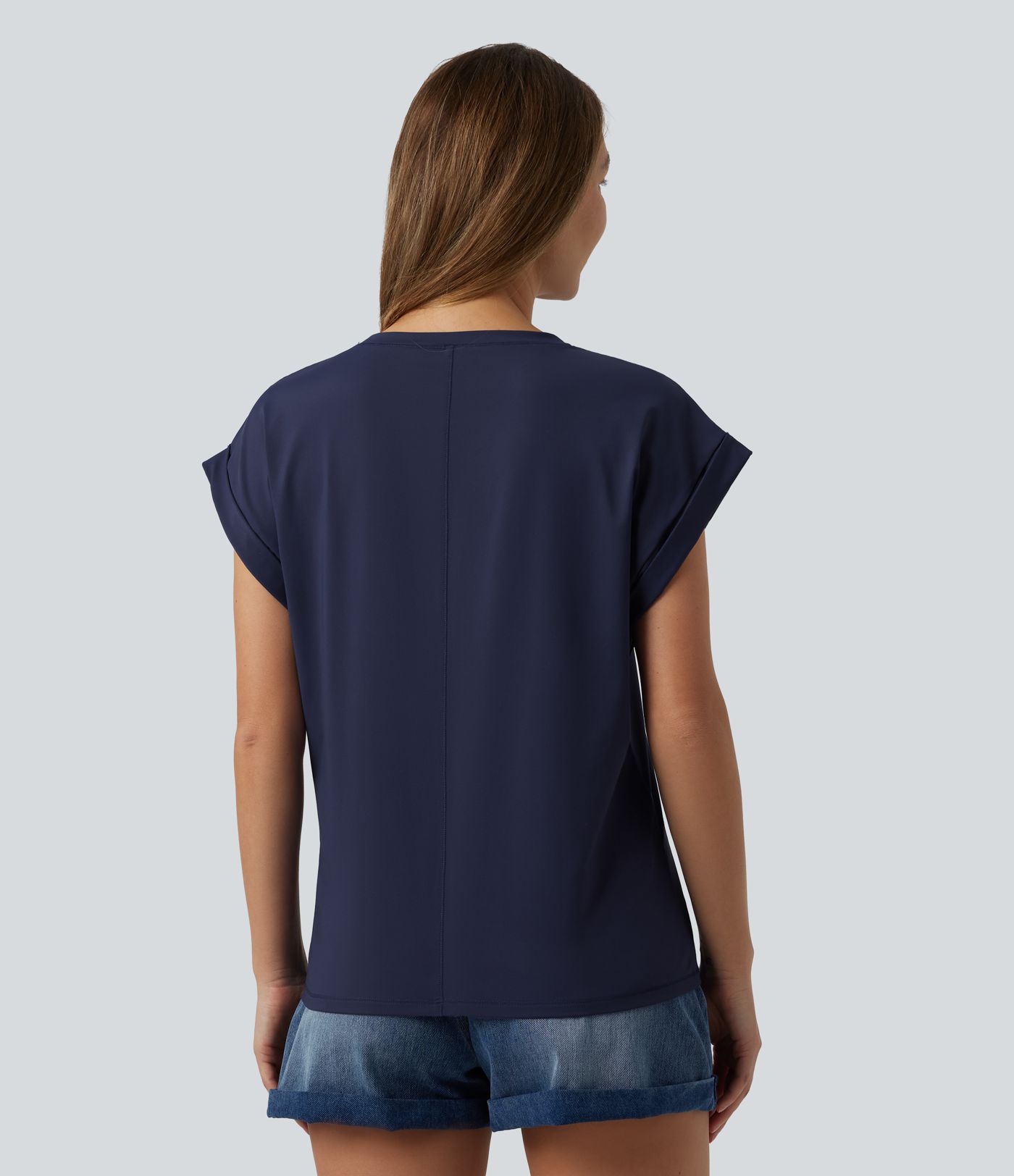 Round Neck Short Sleeve Casual T-Shirt