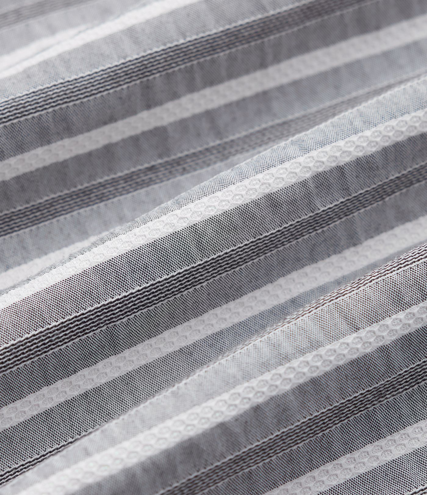  V Neck Puff Half Sleeve Stripe Casual Blouse