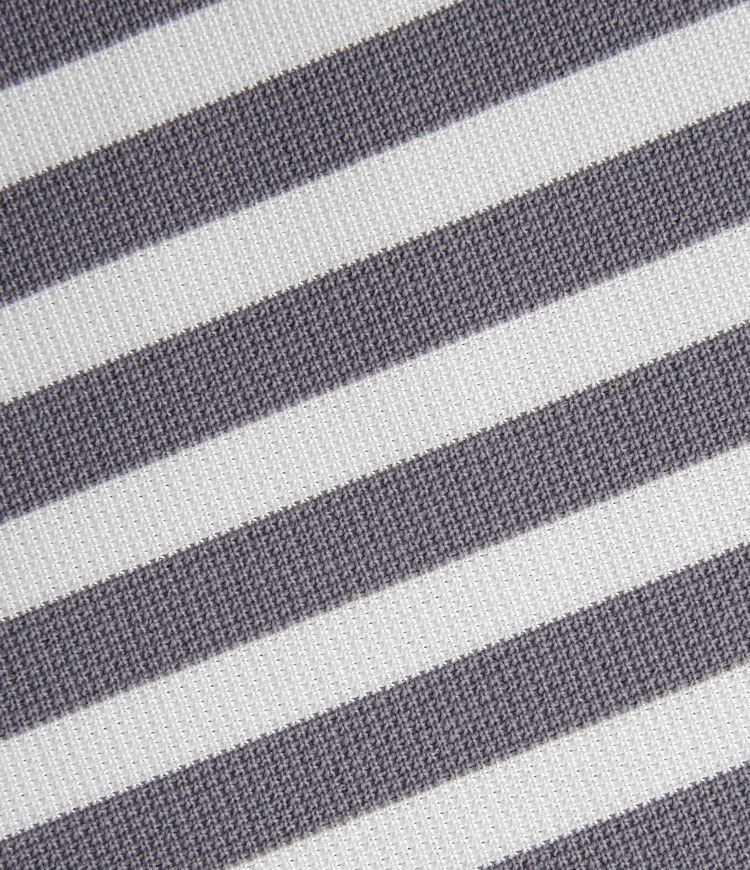 Lässige Hose aus Waffelstoff mit hohem Bund, Seitentaschen, Kordelzug, Streifen und weitem Bein