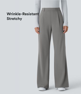 Halara Flex™ High Waisted Pocket Women Suit Work Flare Pants