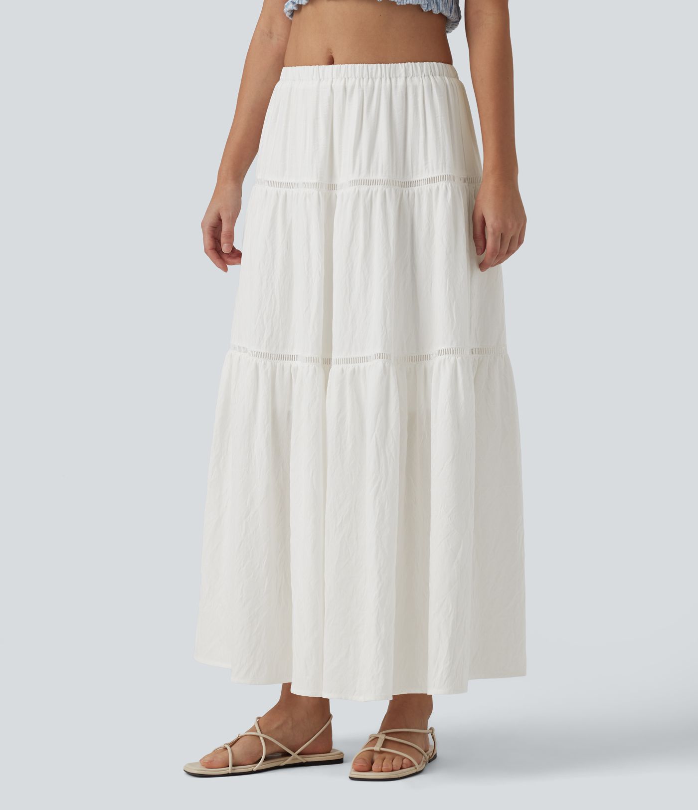 Mid Rise Flowy Maxi Skirt Mid Rise Flowy Maxi Skirt