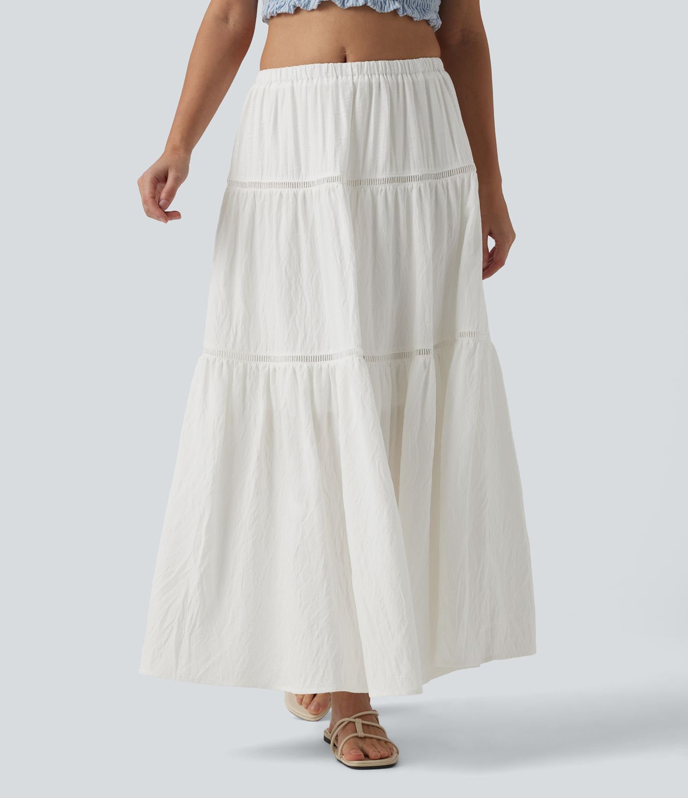 Mid Rise Flowy Maxi Skirt Mid Rise Flowy Maxi Skirt