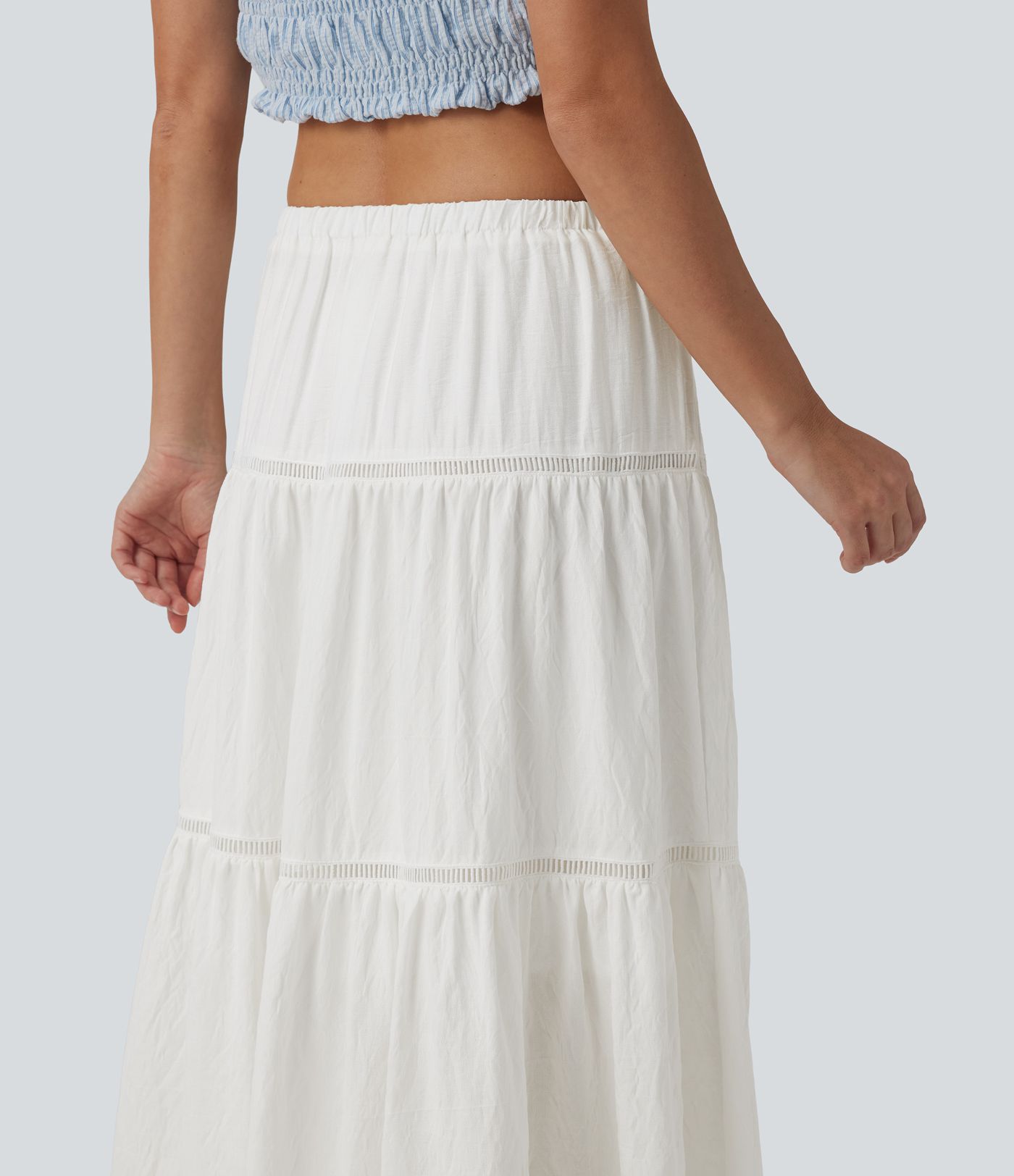 Mid Rise Flowy Maxi Skirt Mid Rise Flowy Maxi Skirt