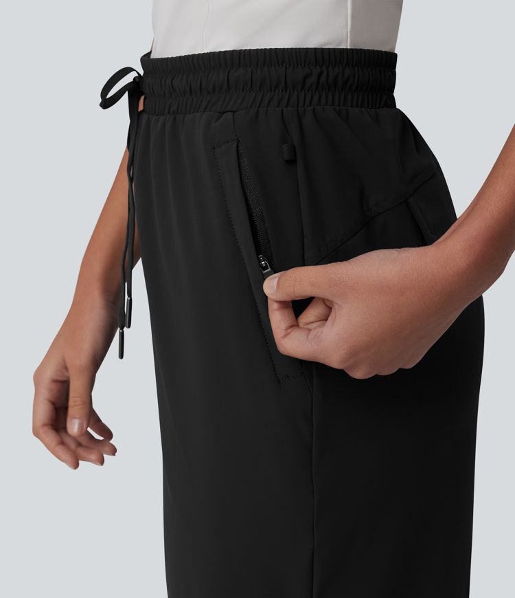 Mid Rise Drawstring Quick Dry Cool Touch Golf Joggers with Pockets-UPF40+