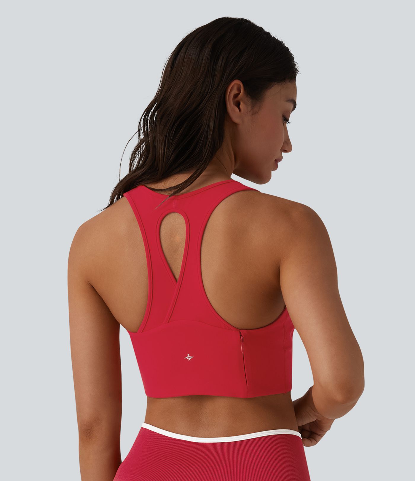 Softlyzero™ Plush - Sport-BH mit U-Ausschnitt, Rückentasche, leichtem Support, Racerback und integriertem BH