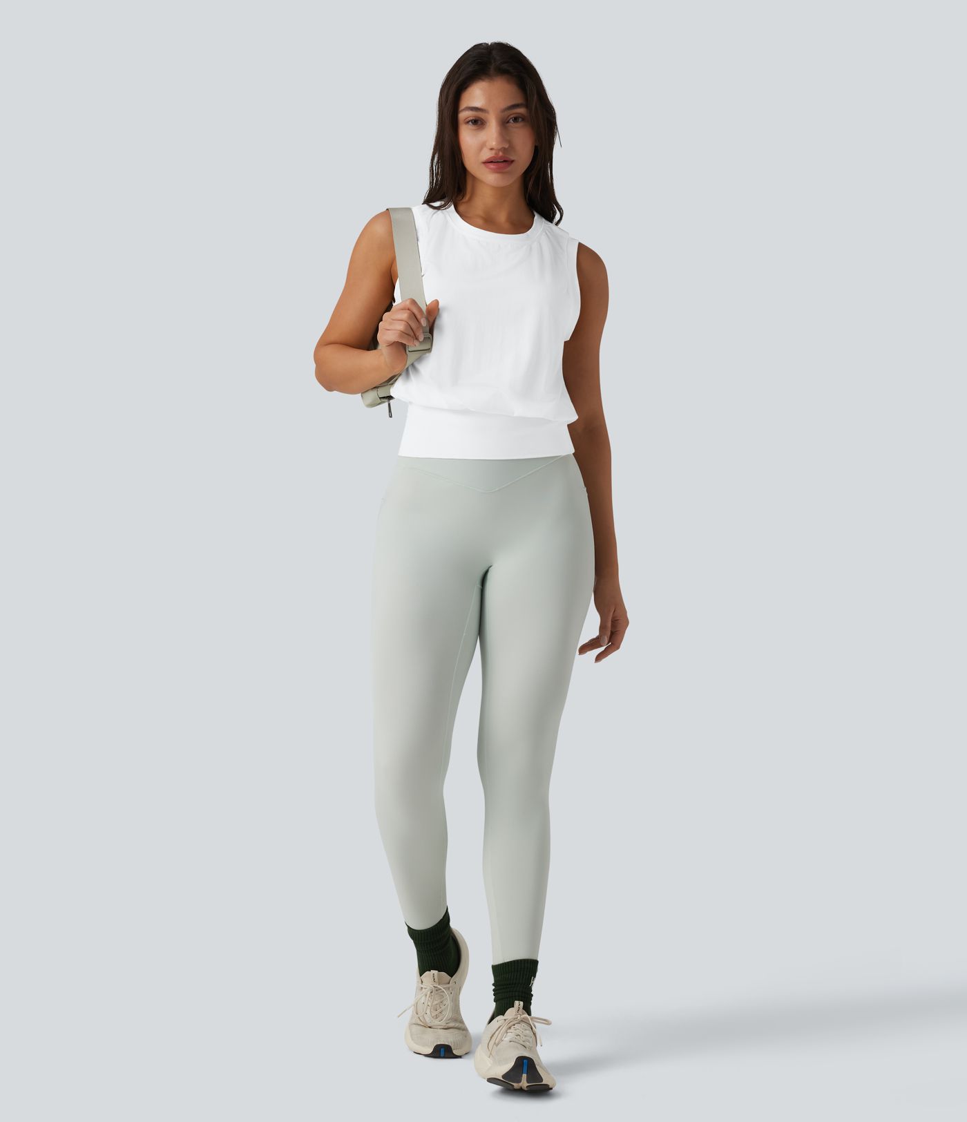 Round Neck Workout Tank Top