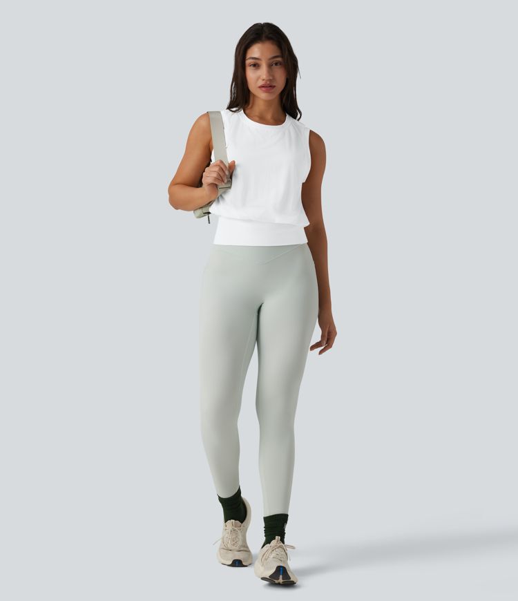 Round Neck Workout Tank Top