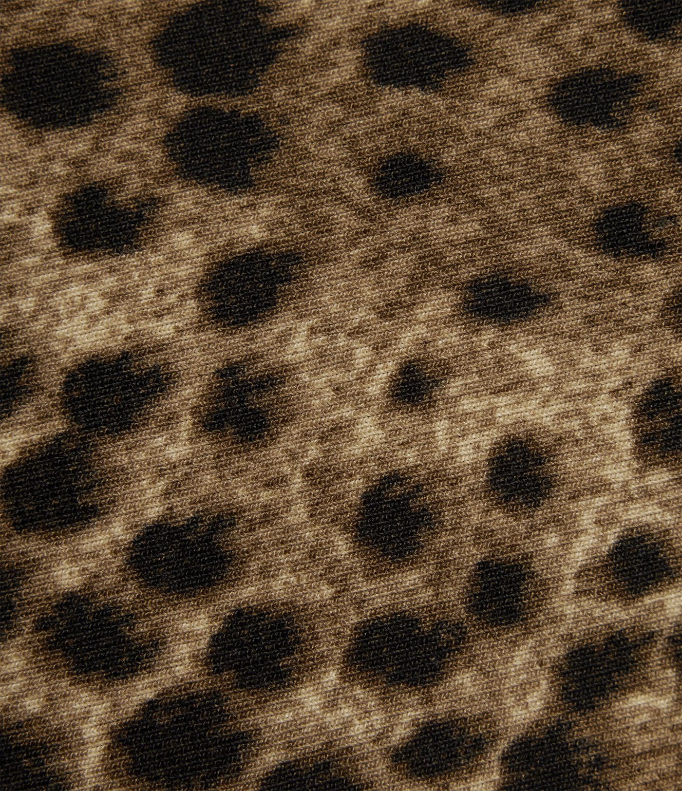 Lässiges Racerback-Tanktop mit integriertem BH und Leopardenmuster