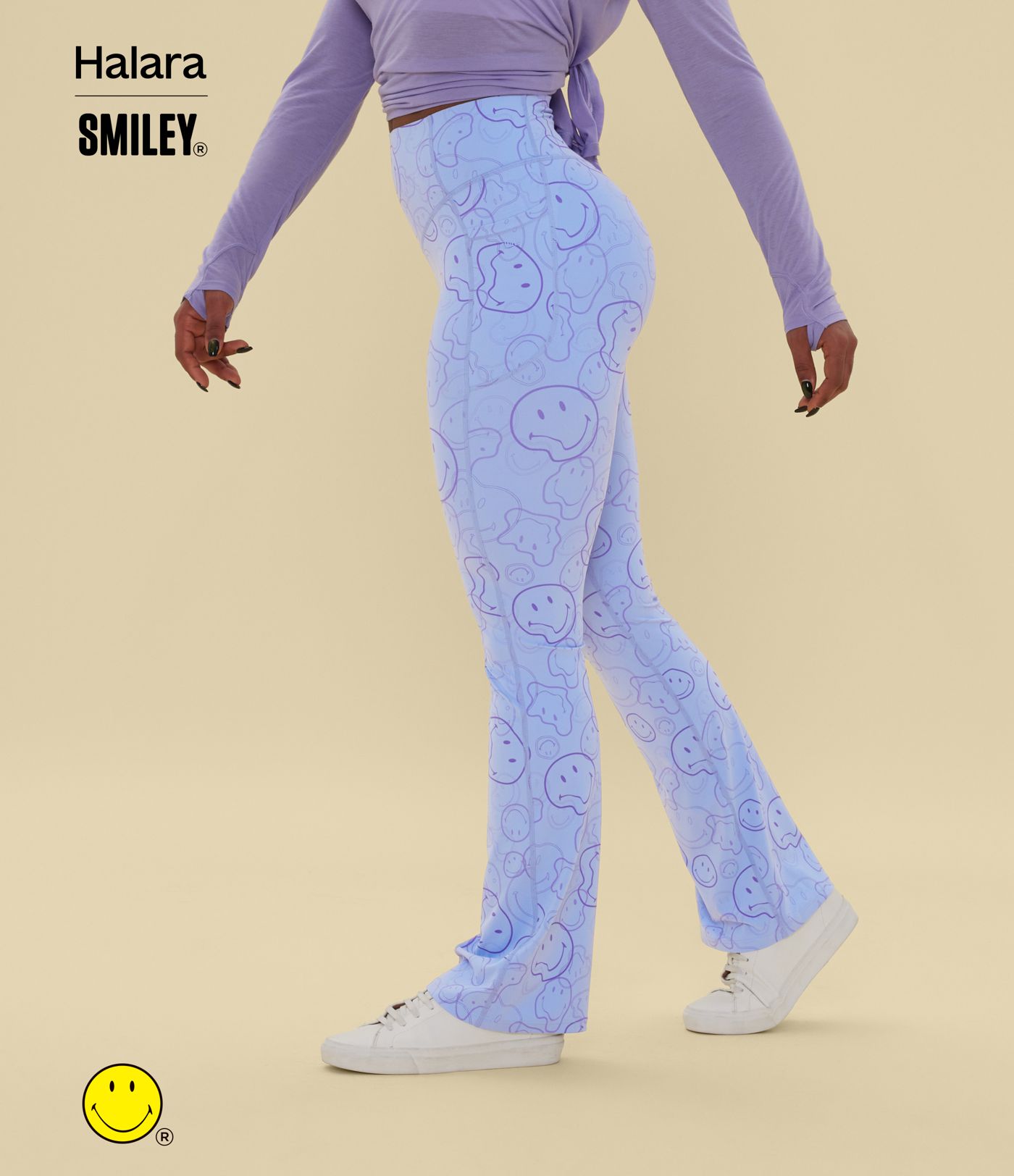 Halara X Smiley® Halara UltraSculpt™ - Formende Bootcut-Yoga-Leggings mit hohem Bund, Tasche und Bauchkontrolle - Po-Lifting Halara X Smiley® Halara UltraSculpt™ - Formende Bootcut-Yoga-Leggings mit hohem Bund, Tasche und Bauchkontrolle - Po-Lifting