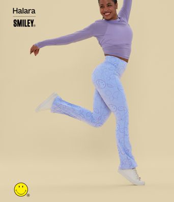 Halara X Smiley® Halara UltraSculpt™ - Formende Bootcut-Yoga-Leggings mit hohem Bund, Tasche und Bauchkontrolle - Po-Lifting Halara X Smiley® Halara UltraSculpt™ - Formende Bootcut-Yoga-Leggings mit hohem Bund, Tasche und Bauchkontrolle - Po-Lifting