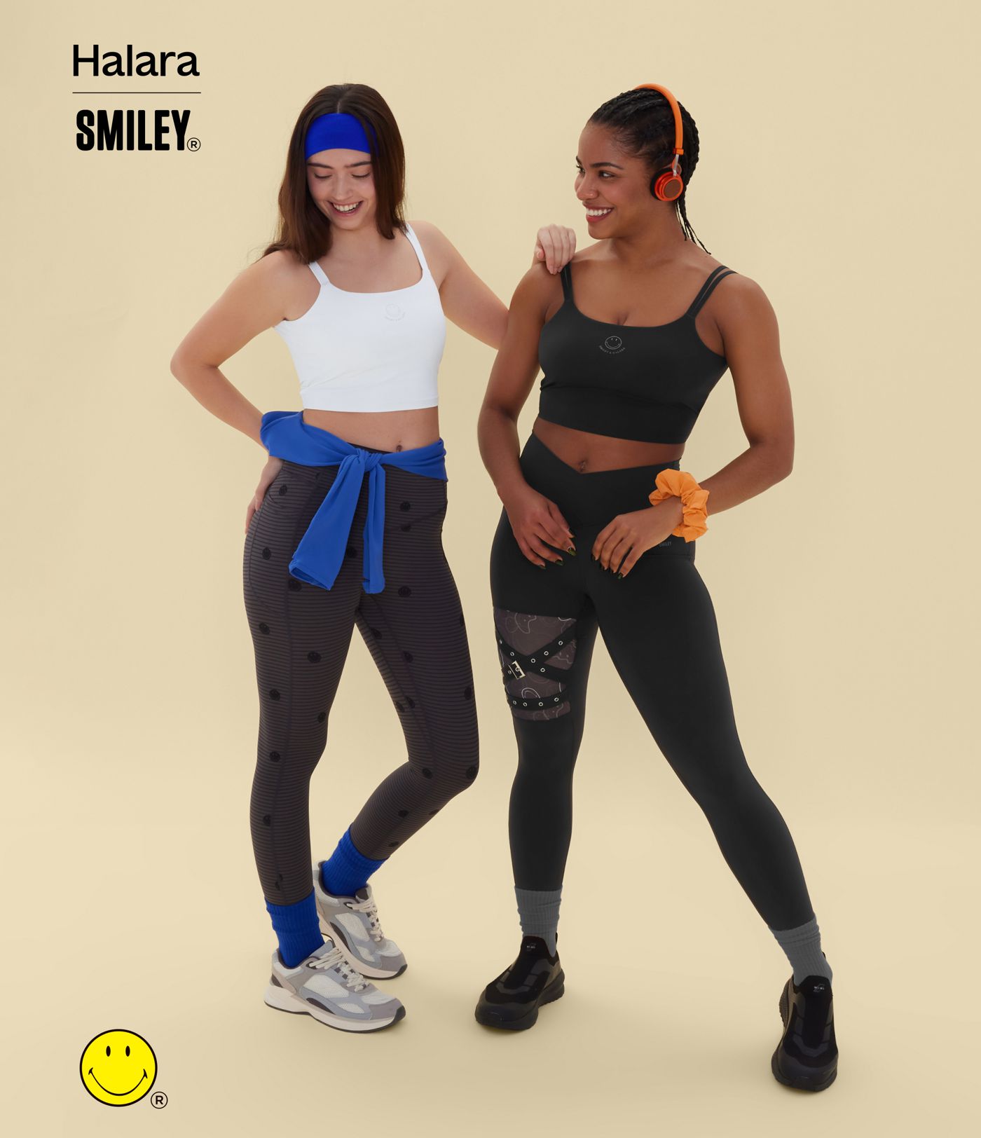 Halara X Smiley Halara UltraSculpt™ Double Straps Twisted Backless Cropped Yoga Tank Top