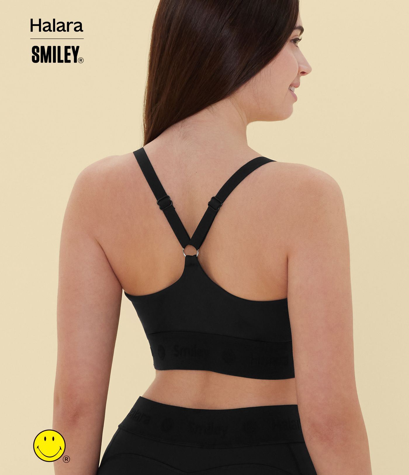 Halara X Smiley® SpeedWave™ Medium Support Quick Dry Training Sports Bra A-C Cups