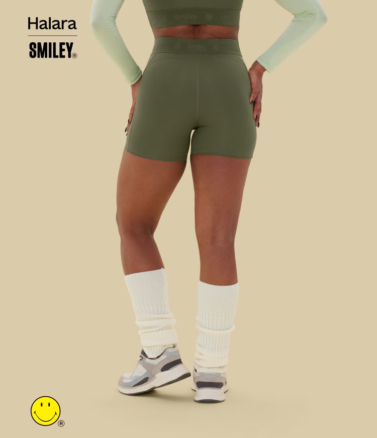 Halara X Smiley SpeedWave™ High Waisted Quick Dry Cycling Biker Shorts 5'' with Pockets