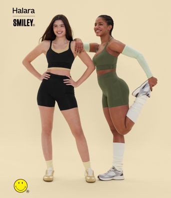 Halara X Smiley® SpeedWave™ Medium Support Quick Dry Training Sports Bra A-C Cups
